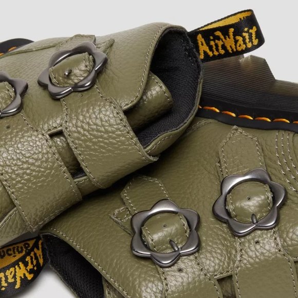 Dr. Martens Devon Flower Buckle Leather Platform Boots - Picture 10 of 16